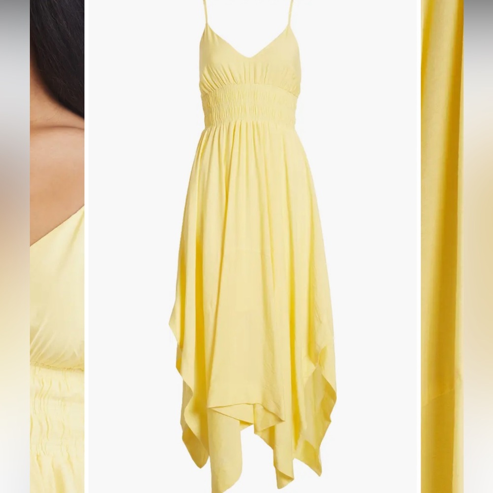 Moon river Shirred Bodice Handkerchief Hem Sundress